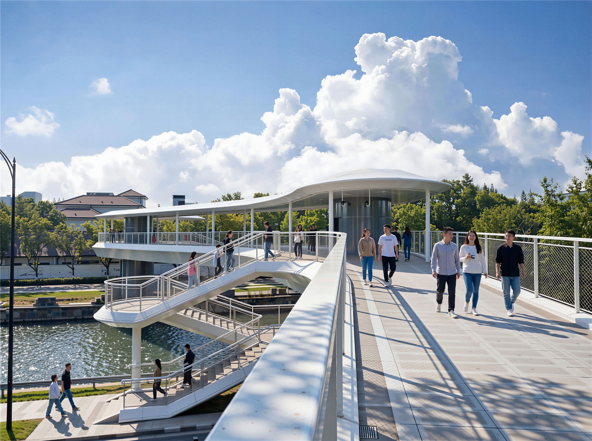 嘉興火車站南廣場(chǎng)人行天橋工程